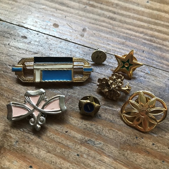 Jewelry Lot Of 6 Vintage Pins With Extra Poshmark